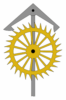 Animation of an anchor escapement.